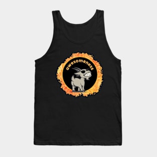 Awesomeness - Totally Awesome Eclipse Goat with Sunglasses Tank Top